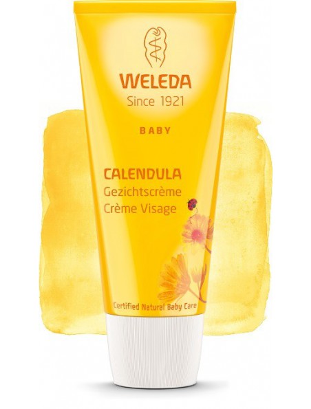 Image principale de Crème visage au Calendula pour Bébé - Soigne et hydrate 50 ml - Weleda