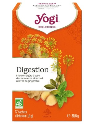 Image de Digestion - 17 sachets - Yogi Tea depuis Commandez les produits Yogi Tea à l'herboristerie Louis