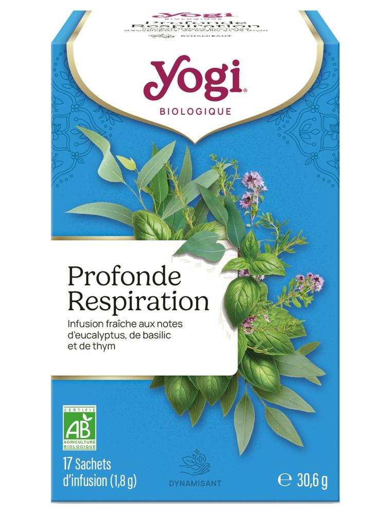 Image principale de la modale pour Profonde respiration - Voies respiratoires 17 sachets - Yogi Tea