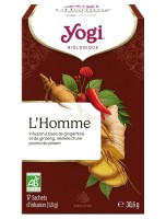 Image de L'Homme - Epicé et fortifiant 17 sachets - Yogi Tea depuis Solutions Naturelles pour votre Santé | Louis Herboristerie (59)