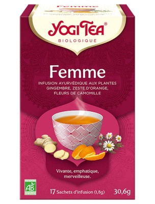 https://www.louis-herboristerie.com/82159-home_default/femme-bio-infusion-ayurvediques-17-sachets-yogi-tea.jpg Image 82159 supplémentaire pour Femme Bio - Infusion Ayurvédiques 17 sachets - Yogi Tea