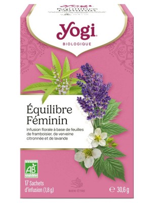 Image de Equilibre Féminin - Délicieusement aromatique 17 sachets - Yogi depuis Commandez les produits Yogi Tea à l'herboristerie Louis
