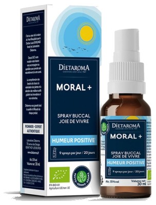 Image de Moral + Bio - Spray Joie de Vivre 30 ml - Dietaroma depuis Commandez les produits Dietaroma à l'herboristerie Louis