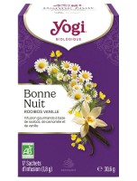 Image de Bonne Nuit Rooibos Vanille Bio - Infusions Ayurvédiques 17 sachets - Yogi Tea depuis Boissons chaudes naturelles | Louis Herboristerie