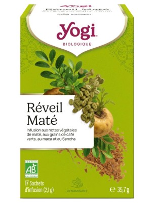 Image de Réveil Maté Bio - Infusions Ayurvédiques 17 sachets - Yogi Tea depuis Commandez les produits Yogi Tea à l'herboristerie Louis