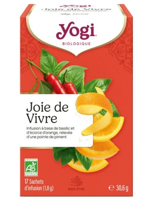 Image de Joie de Vivre Bio - 17 sachets - Yogi Tea depuis Commandez les produits Yogi Tea à l'herboristerie Louis