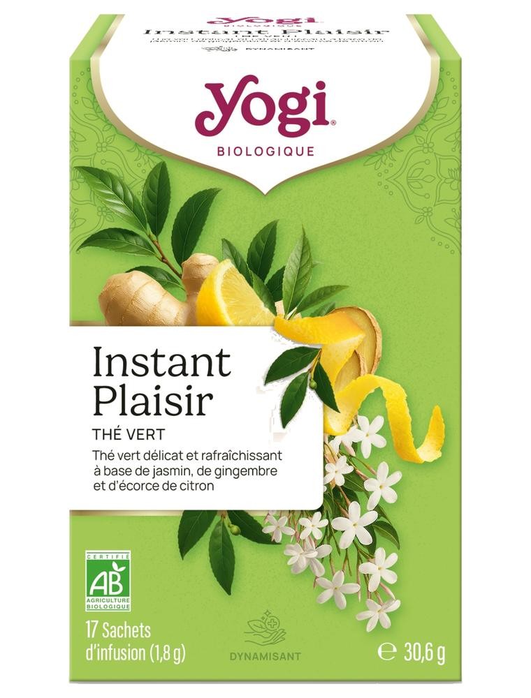 Image principale de la modale pour Instant Plaisir (Thé vert au Jasmin) - Réconfortant 17 sachets - Yogi Tea
