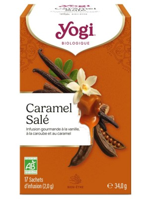 Image de Caramel Salé Bio - Infusions Ayurvédiques 17 sachets - Yogi Tea depuis Commandez les produits Yogi Tea à l'herboristerie Louis