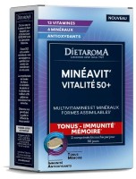 Image de Minéavit Vitalité 50 + - Tonus, Immunité et Mémoire 60 comprimés - Dietaroma depuis Multi-vitamines pour une santé optimale