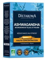 Image de C.I.P. Ashwagandha Bio - Résistance au Stress 20 ampoules - Dietaroma depuis Phytothérapie : Solutions naturelles pour votre bien-être | Louis Herboristerie (20)