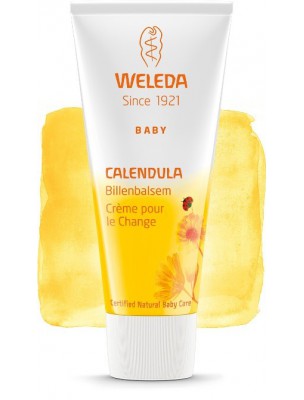Image de Crème pour le Change au Calendula - Protège les petites fesses sensibles 75 ml - Weleda depuis Gamme consacrée à la peau douce des bébés
