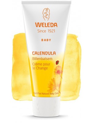 Image de Crème pour le Change au Calendula - Protège les petites fesses sensibles 75 ml - Weleda via Liniment Bio Néobulle - Toilette et Change 400 ml