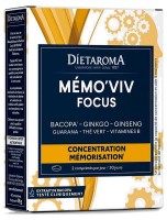 Image de Mémo'Viv Focus - Capital Mémoire 60 comprimés - Dietaroma depuis Solutions Naturelles pour votre Santé | Louis Herboristerie (67)