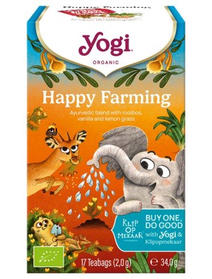 Image de Happy Farming Bio - Infusions Ayurvédiques 17 sachets - Yogi depuis Commandez les produits Yogi Tea à l'herboristerie Louis