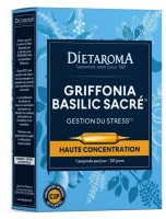 Image de C.I.P. Griffonia Basilic sacré - Gestion du Stress 20 ampoules - Dietaroma depuis Phytothérapie : Solutions naturelles pour votre bien-être | Louis Herboristerie (20)