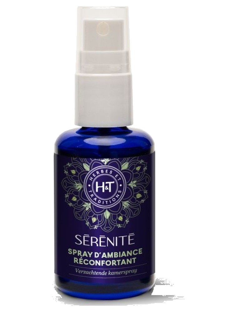 Image principale de la modale pour Spray d'Ambiance Réconfortant Bio - Rituel Sérénité (Vata) 30 ml - Herbes et Traditions