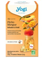 Image de Pêche Mangue Bio - Infusions à Froid 15 sachets - Yogi depuis Solutions Naturelles pour votre Santé | Louis Herboristerie (79)