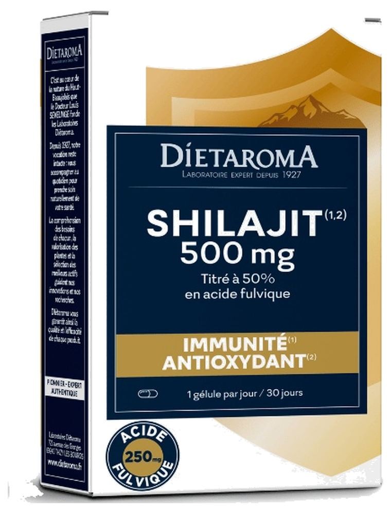 Image principale de la modale pour Shilajit - Immunité et Antioxydant 30 gélules - Dietaroma