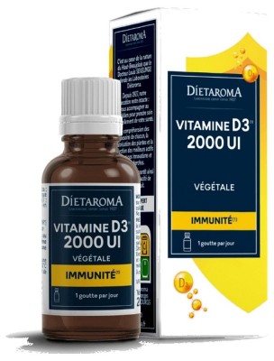 Vitamine D3 2000 UI - Immunité 20 ml - Dietaroma