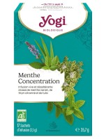 Image de Menthe Concentration Bio - Infusions Ayurvédiques 17 sachets - Yogi depuis Solutions Naturelles pour votre Santé | Louis Herboristerie (68)