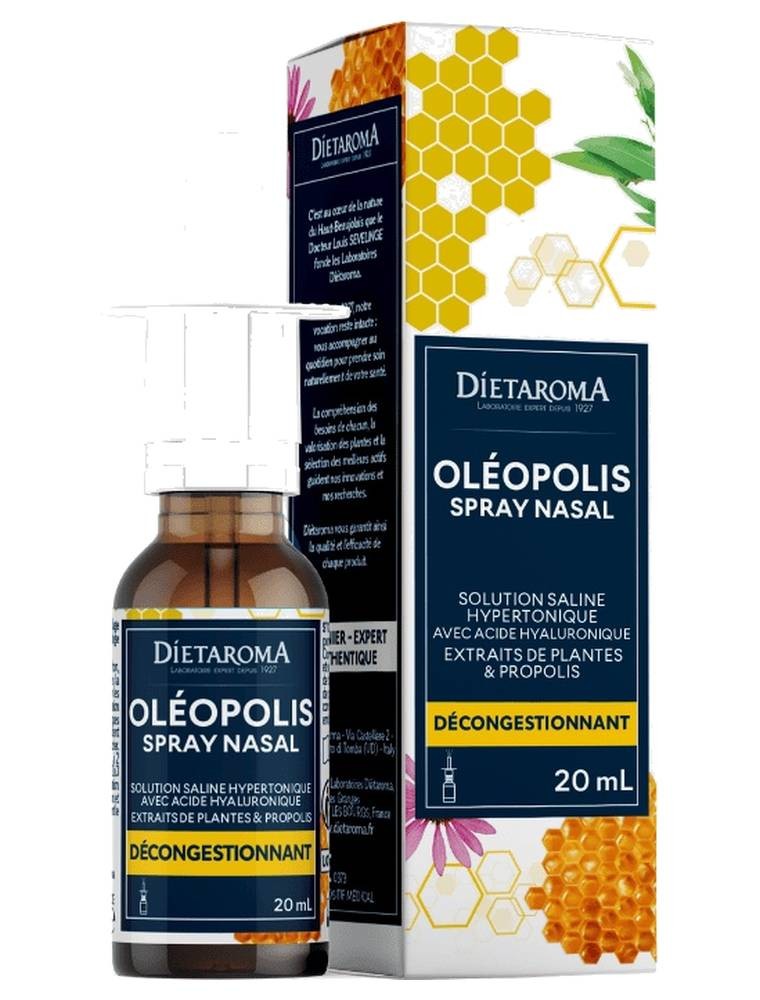 Image principale de la modale pour Oléopolis Spray nasal - Solution décongestionnante 20 ml - Dietaroma