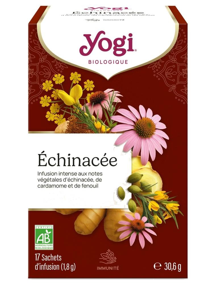 Image principale de la modale pour Echinacea - Défenses immunitaires 17 sachets - Yogi Tea