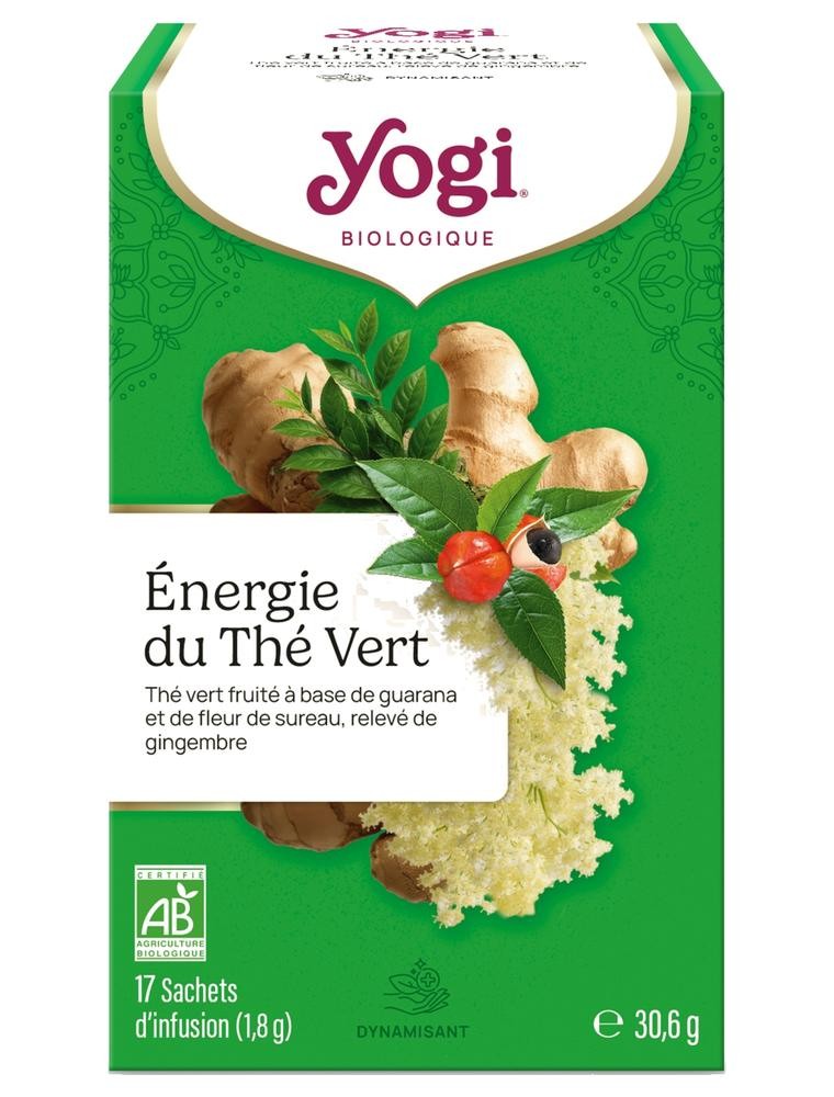 Image principale de la modale pour Energie du Thé Vert - Fraîcheur 17 sachets - Yogi Tea