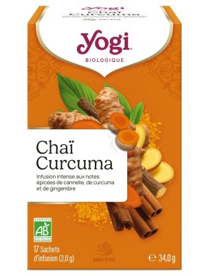 https://www.louis-herboristerie.com/82341-home_default/chai-curcuma-bienfaisante-puissante-et-complexe-17-sachets-yogi-tea.jpg Image 82341 supplémentaire pour Chaï Curcuma - Bienfaisante, puissante et complexe 17 sachets - Yogi Tea