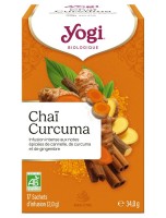 Image de Chaï Curcuma - Bienfaisante, puissante et complexe 17 sachets - Yogi Tea depuis Solutions Naturelles pour votre Santé | Louis Herboristerie (25)