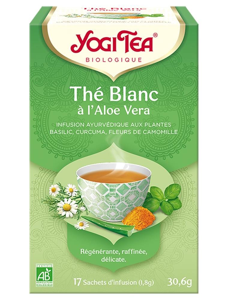 Image principale de la modale pour Thé blanc - Bienfaisante, équilibrée et harmonieuse 17 sachets - Yogi Tea