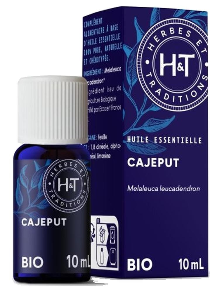 Image principale de la modale pour Cajeput Bio - Huile essentielle Melaleuca leucadendron 10 ml - Herbes et Traditions