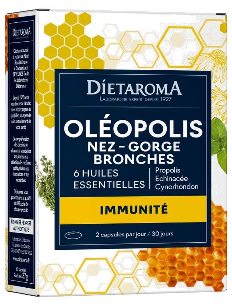 Image principale de la modale pour Oléopolis - Immunité Nez, Gorge et Bronches 60 capsules - Dietaroma