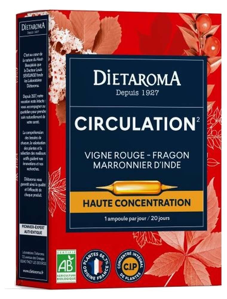 Image principale de la modale pour C.I.P. Circulation Bio - Circulation 20 ampoules - Dietaroma