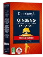 Image de Ginseng Extra Fort Bio - Tonus et Vitalité 20 ampoules + 10 offertes - Dietaroma depuis Solutions Naturelles pour votre Santé | Louis Herboristerie (50)