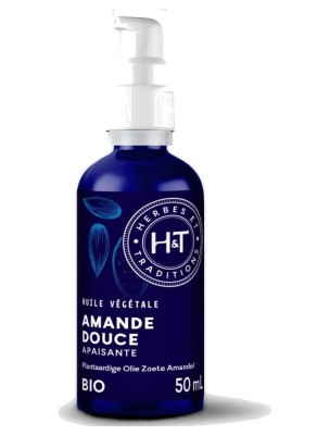 Image 82428 supplémentaire pour Amande douce Bio -Huile végétale de Prunus amygdalus dulcis 50 ml - Herbes et Traditions