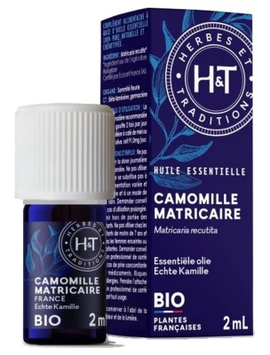 Image de Camomille Matricaire Bio - Huile essentielle Matricaria Chamomilla 2 ml - Herbes et Traditions depuis Commandez les produits Herbes et Traditions à l'herboristerie Louis