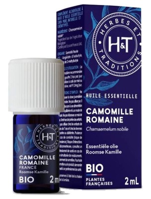 Image de Camomille Romaine Bio - Huile essentielle de Chamaemelum noblle 2 ml - Herbes et Traditions depuis louis-herboristerie