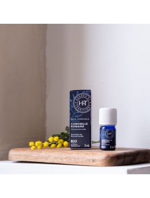 Image 82517 supplémentaire pour Camomille Romaine Bio - Huile essentielle de Chamaemelum noblle 2 ml - Herbes et Traditions