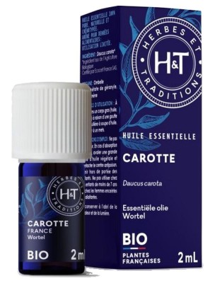 Image de Carotte Bio - Huile essentielle de Daucus Carota 2 ml - Herbes et Traditions depuis Commandez les produits Herbes et Traditions à l'herboristerie Louis
