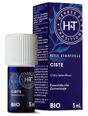 Image de Ciste Bio - Huile essentielle Cistus Ladaniferus 5 ml - Herbes et Traditions depuis Commandez les produits Herbes et Traditions à l'herboristerie Louis