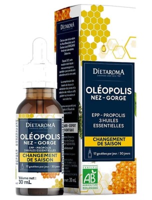 Image de Oléopolis Bio - EPP, Propolis et huiles essentielles 30 ml - Dietaroma depuis Commandez les produits Dietaroma à l'herboristerie Louis