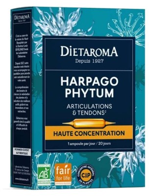 Image de C.I.P. Harpagophytum Bio - Articulations 20 ampoules - Dietaroma depuis Commandez les produits Dietaroma à l'herboristerie Louis