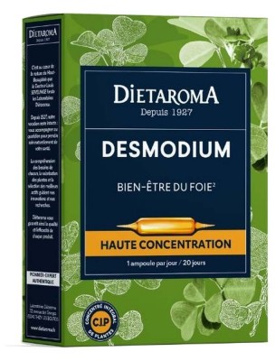 Image de C.I.P. Desmodium - Fonctionnement hépatique 20 ampoules - Dietaroma depuis Commandez les produits Dietaroma à l'herboristerie Louis