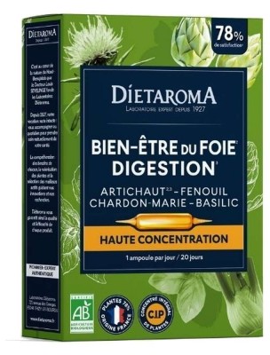 Image 82559 supplémentaire pour C.I.P. Digestion Bio - Confort digestif 20 ampoules - Dietaroma