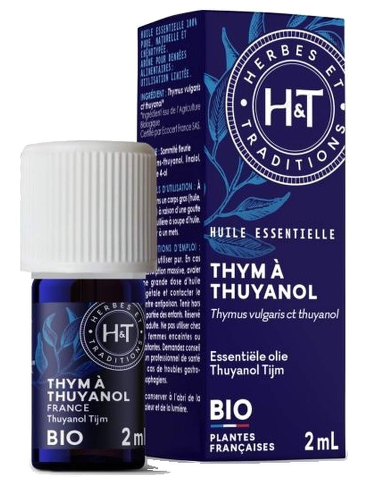 Image principale de la modale pour Thym à Thujanol Bio - Huile essentielle de Thym vulgaris CT thujanol 2 ml - Herbes et Traditions