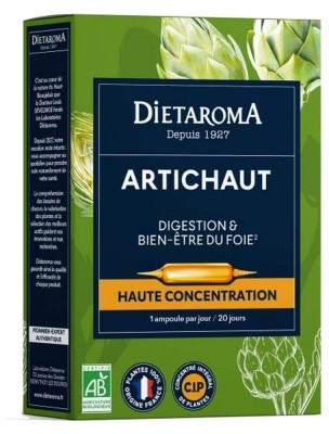 Image 82574 supplémentaire pour C.I.P. Artichaut Bio - Confort Hépatique 20 ampoules - Dietaroma