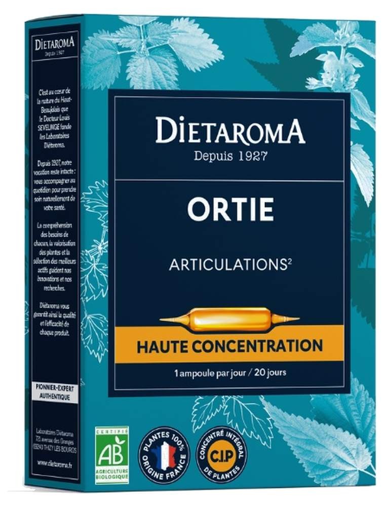 Image principale de la modale pour C.I.P. Ortie Bio - Articulations 20 ampoules - Dietaroma
