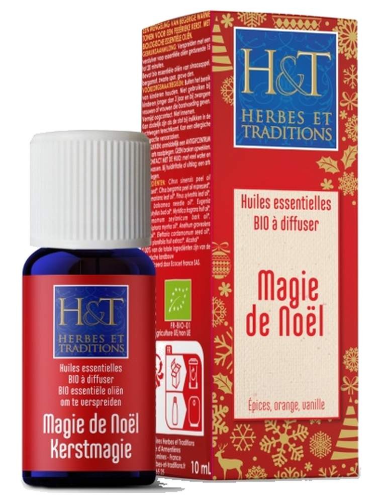Image principale de la modale pour Magie de Noël Bio - Synergie à diffuser 10 ml - Herbes et Traditions