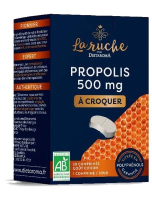Image de Propolis Ultra Bio - Immunité 20 Comprimés à Croquer - Dietaroma depuis Commandez les produits Dietaroma à l'herboristerie Louis