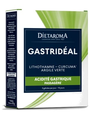 Image de Gastridéal - Confort gastrique 45 gélules - Dietaroma depuis Commandez les produits Dietaroma à l'herboristerie Louis